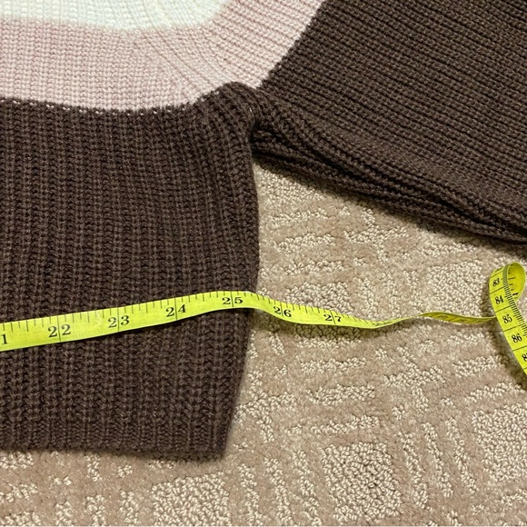 {Garage} Multi Color Knit Cropped Sweater Size Large - Picture 13 of 14